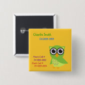 Owl Identification Button (Voorkant /achterkant)