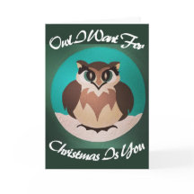 Owl ik wil met Kerstmis.
