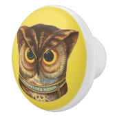  owl illustration advertence keramische knop (Rechts)