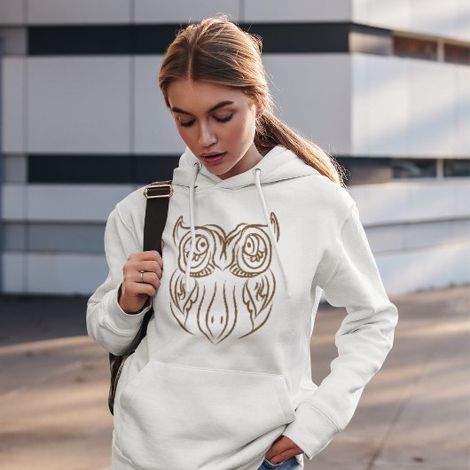 Owl Illustration Hoodie