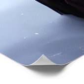 Owl in de sneeuwberg | AI Art Poster (Hoek)