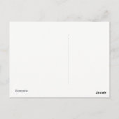 Owl in de vlucht - Ontwerp van het Glas in lood Briefkaart (Achterkant)