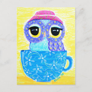 Owl in een Teacup Briefkaart