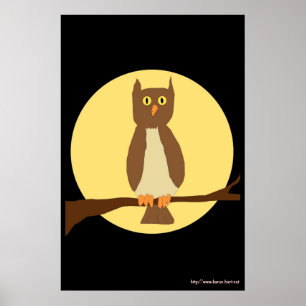Owl in het poster Moon