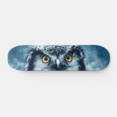 Owl in het sneeuwskateboard skateboard (Horizontaal)