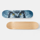 Owl in het sneeuwskateboard skateboard (Horizontaal)