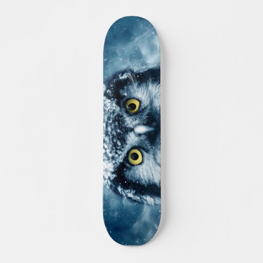 Owl in het sneeuwskateboard skateboard (Voorkant)