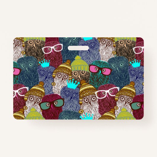 Owl in kroon badge (Voorkant)