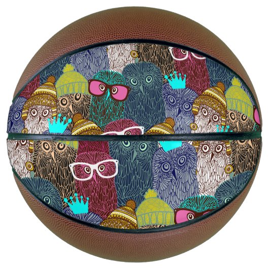 Owl in kroon basketbal (Voorkant)