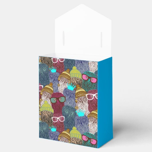 Owl in kroon bedankdoosjes (Geopend)