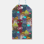 Owl in kroon cadeaulabel (Voorkant)