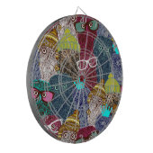 Owl in kroon dartbord (Voorkant Links)