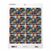 Owl in kroon etiket (Full Sheet)