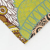 Owl in kroon fleece deken (Hoek)