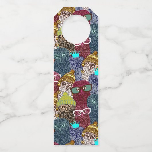 Owl in kroon flessenhanger (Voorkant)