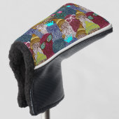 Owl in kroon golfheadcover (3/4 voorkant)