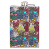 Owl in kroon heupfles (Achterkant)