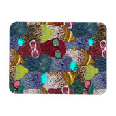 Owl in kroon magneet (Horizontaal)