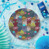 Owl in kroon papieren bordje (Feest)