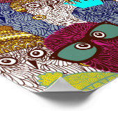 Owl in kroon poster (Hoek)
