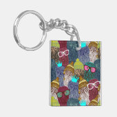 Owl in kroon sleutelhanger (Voorkant Links)