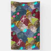 Owl in kroon spandoek (Verticaal)