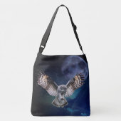 Owl in vlucht crossbody tas (Achterkant)