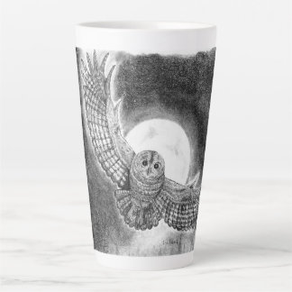 Owl in vlucht latte mok