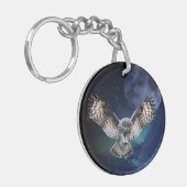 Owl in vlucht sleutelhanger (Voorkant Links)