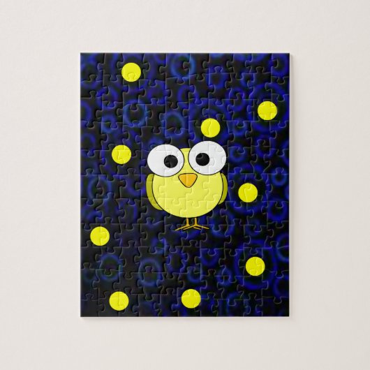 Owl Jigzaag Puzzle Legpuzzel (Verticaal)