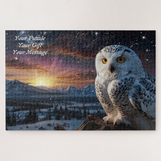 Owl Jigzaag Puzzle Legpuzzel (Horizontaal)