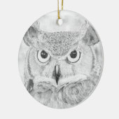 Owl Keramisch Ornament (Links)