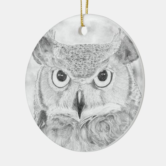 Owl Keramisch Ornament (Links)