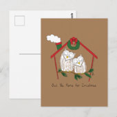 Owl Kerstmis Cute Funny Holiday Briefkaart (Voorkant / Achterkant)