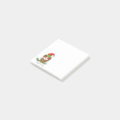 Owl Kerstmis Cute Funny Holiday Post-it® Notes (Schuin)