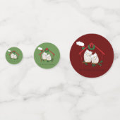 Owl Kerstmis Kinderen Confetti (Achterkanten)