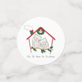 Owl Kerstmis Kinderen Confetti (Kleine voorkant)