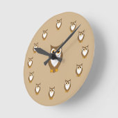 Owl Kitchen Wall Clock Owl Lovers Gift Ronde Klok (Hoek)
