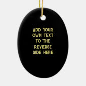  Owl - Kunst Deco-motief van 1930 - twee initialen Keramisch Ornament (Achterkant)