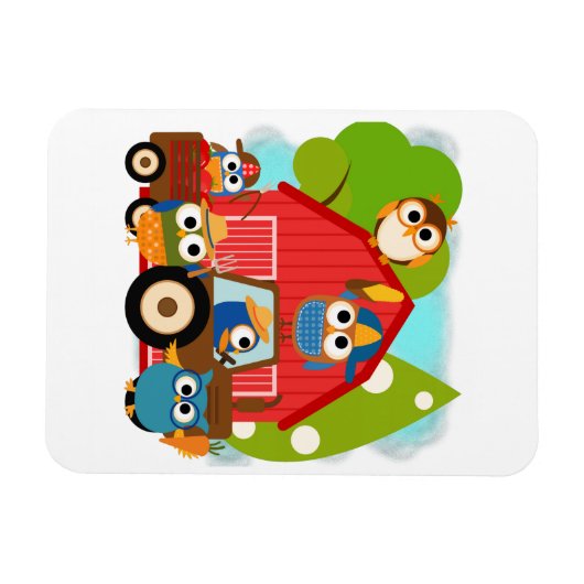 Owl Landbouwers Magneet (Horizontaal)