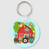 Owl Landbouwers Sleutelhanger (Voorkant)