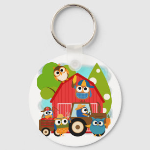 Owl Landbouwers Sleutelhanger