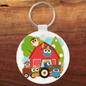 Owl Landbouwers Sleutelhanger (Voorkant)