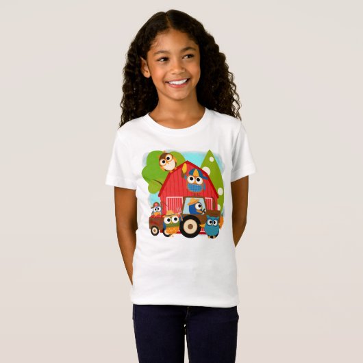 Owl Landbouwers T-shirt (Voorkant volledig)