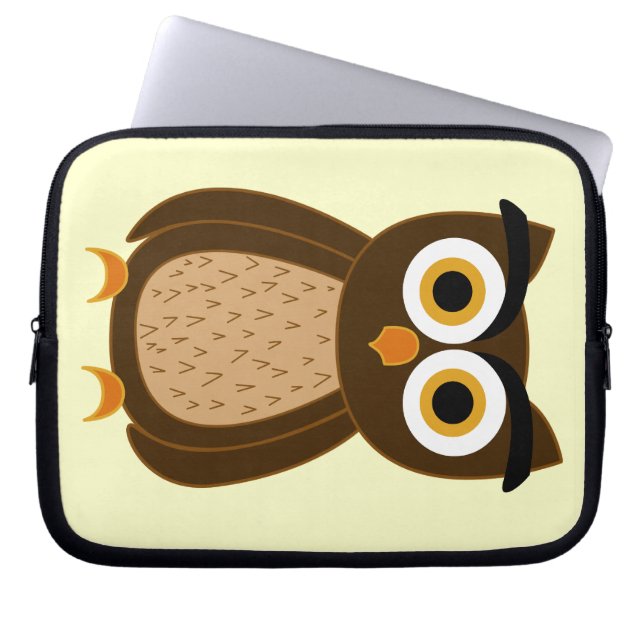 Owl Laptop Sleeve (Voorkant)
