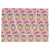 Owl Large Gift Bag Groot Cadeauzakje (Achterkant)