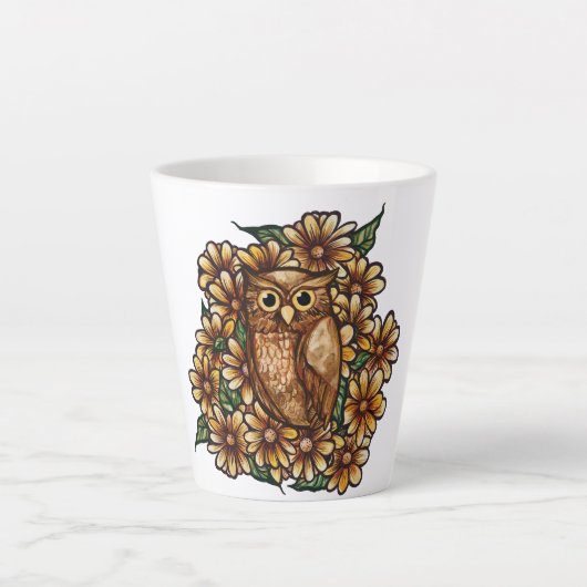 Owl Latte Mok (Voorkant)