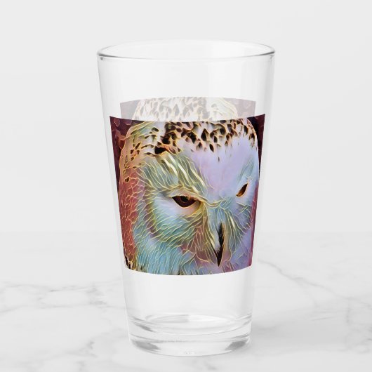 OWL Latte Mok Glas (Voorkant)