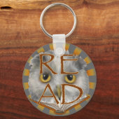 Owl leest sleutelhanger leraar lezen (Voorkant)