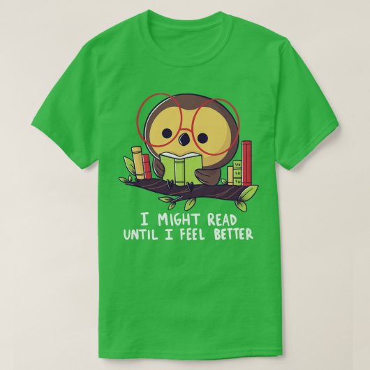 Owl lezen t-shirt (Design voorkant)